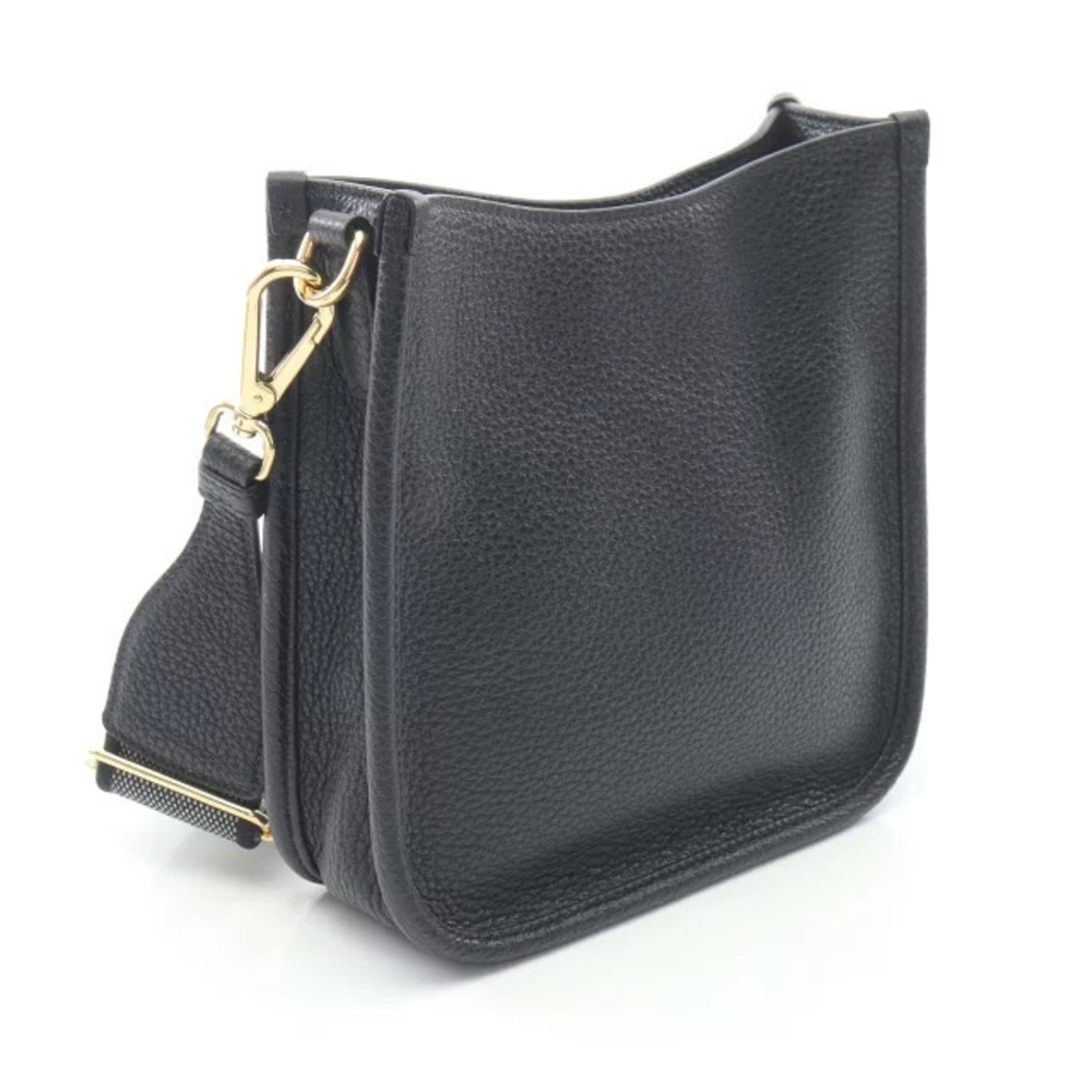 Prada Bag Canvas Leather Black VITDAINO Shoulder SOFT